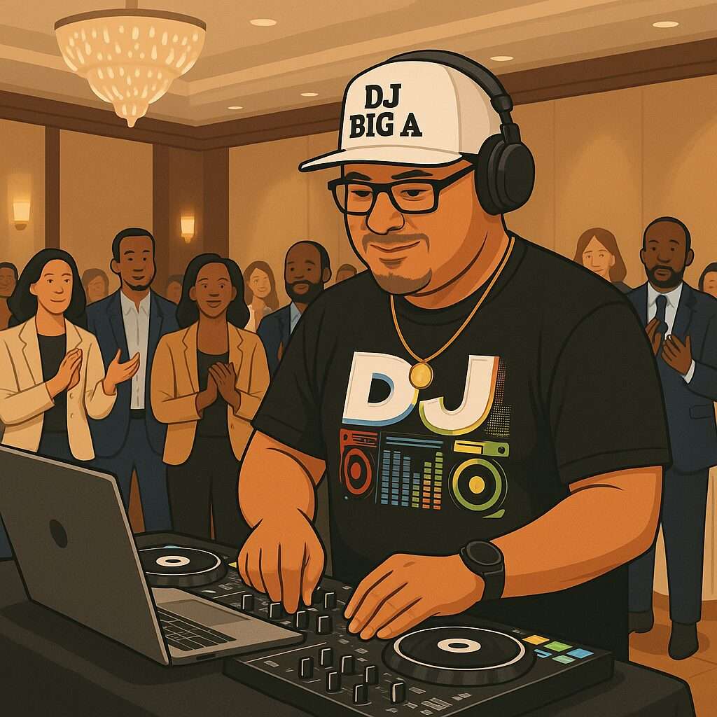 Corporate dj graphic