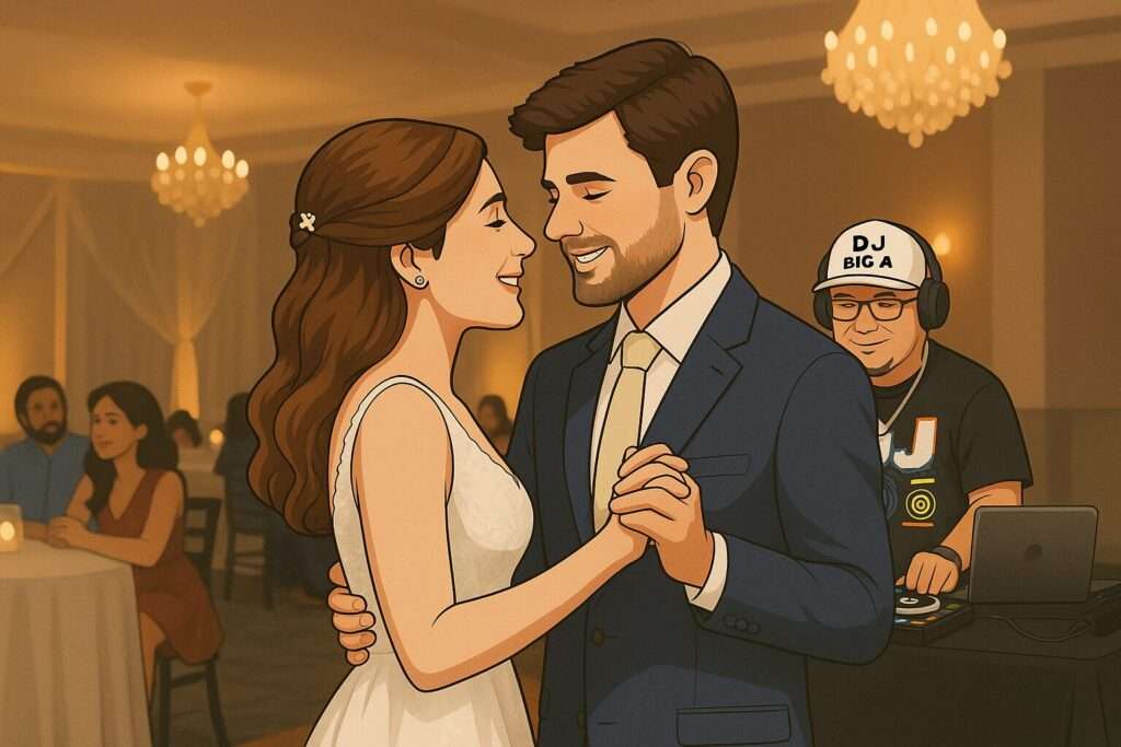 Wedding dj services graphic